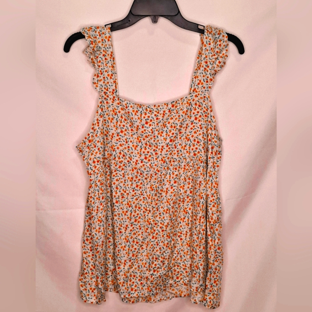 Heyson‎ Floral Sleeveless Top Size MEDIUM NWT